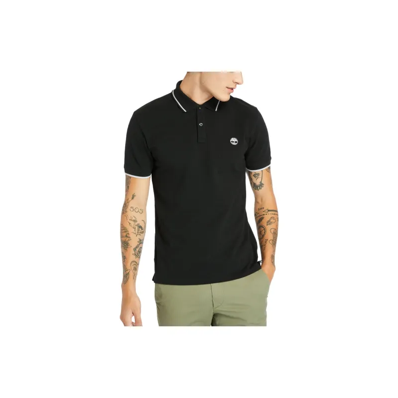 Timberland Polo Shirts Men Black-2