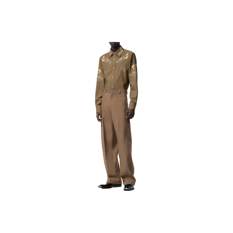 LOUIS VUITTON FW24 Shirt Men's Umber-1