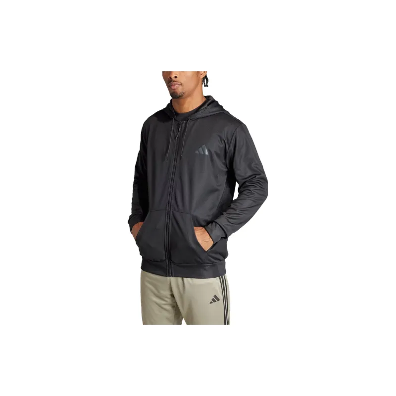 Adidas Train Essentials Seasonal Full Zip Hoodie-2