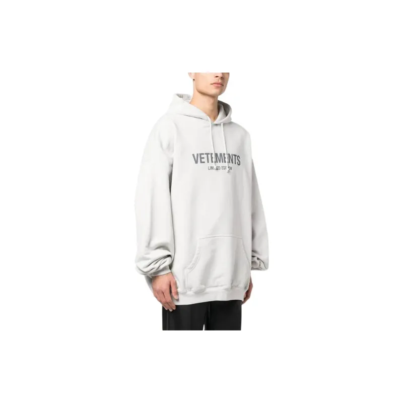 Vetements Sweatshirts Men Gray White-2