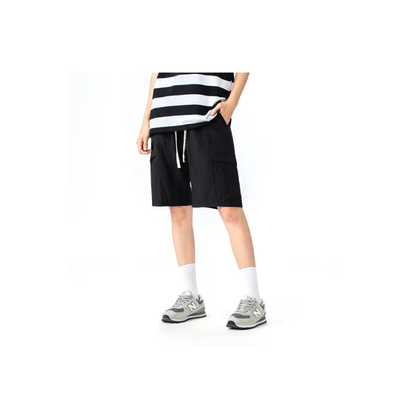 EMINU Casual Shorts Unisex Dark Violet-4