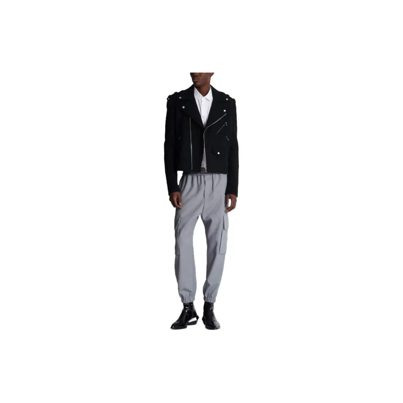 BALMAIN Double Crepe Cargo Trousers-1