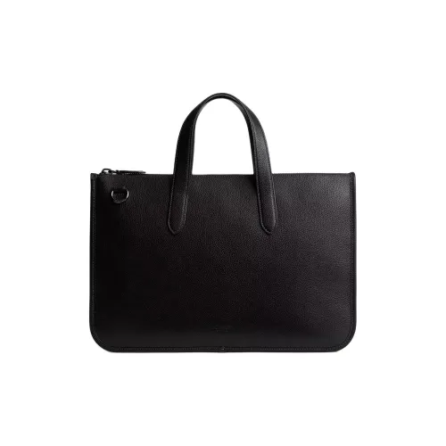 COACH Litchi Grain Leather Crossbody One Shoulder Handbag Tubas Men's Black