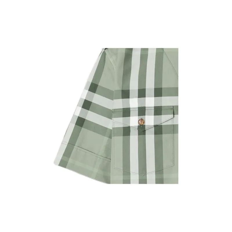Burberry SS22 Shirt Men's Gray Green-5