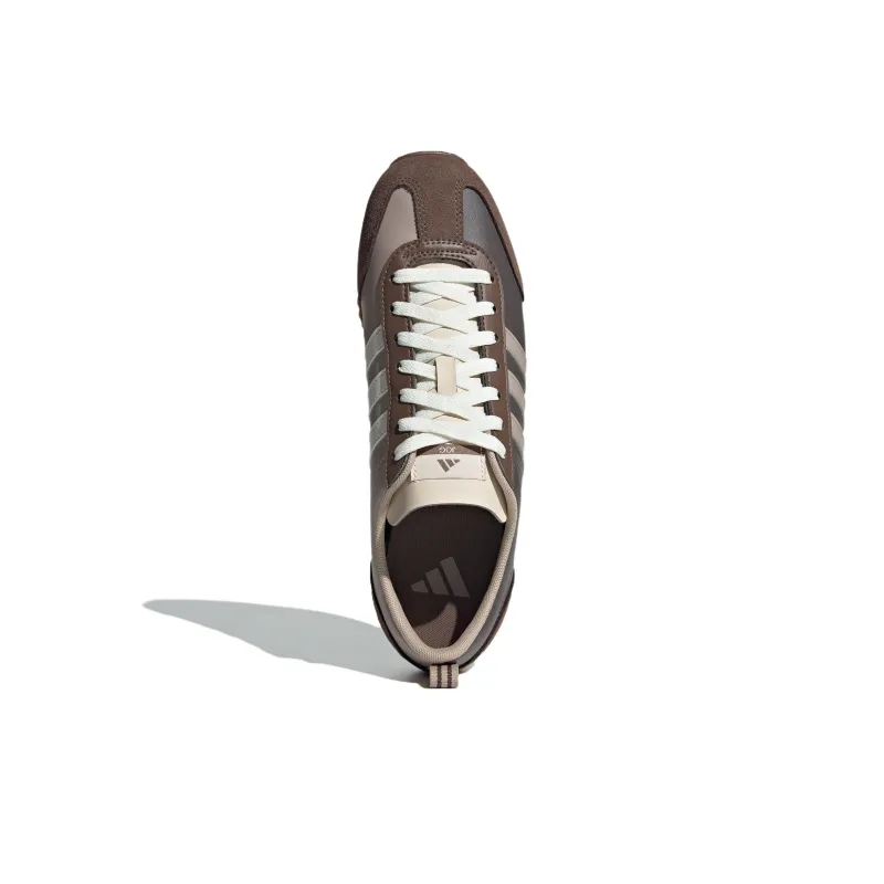 Adidas VS JOG 2.0 Anti Slip Wear Resistant Low Top Casual Shoes Unisex Gray Brown-3