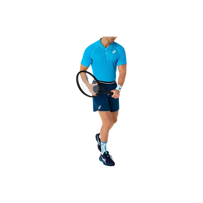 Asics Polo Shirts Men Blue-3