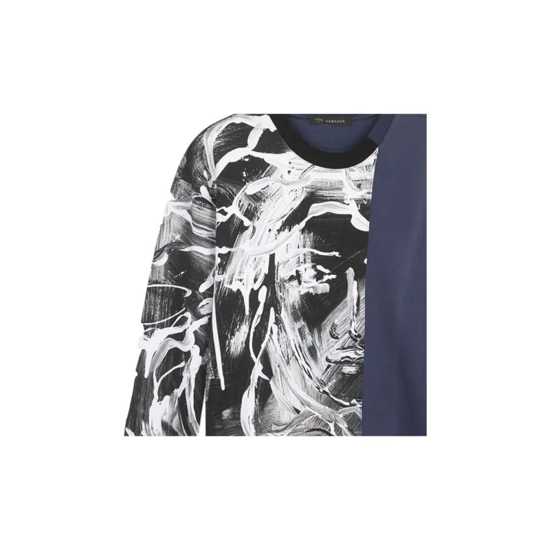 VERSACE Sweatshirts Men Dark Blue-4
