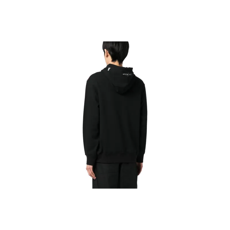 Yohji Yamamoto Floral Printed Drawstring Hoodie-2