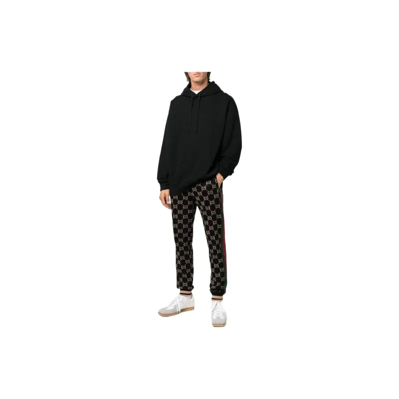 GUCCI SS22 Knitted Sports Pants Men's Black-1