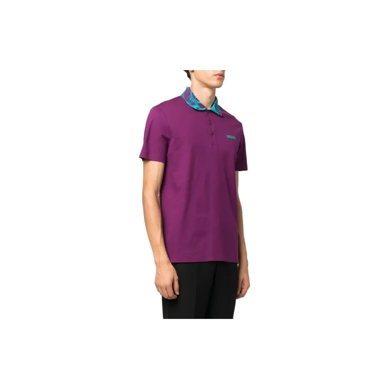 VERSACE Polo Shirts Men Purple-3