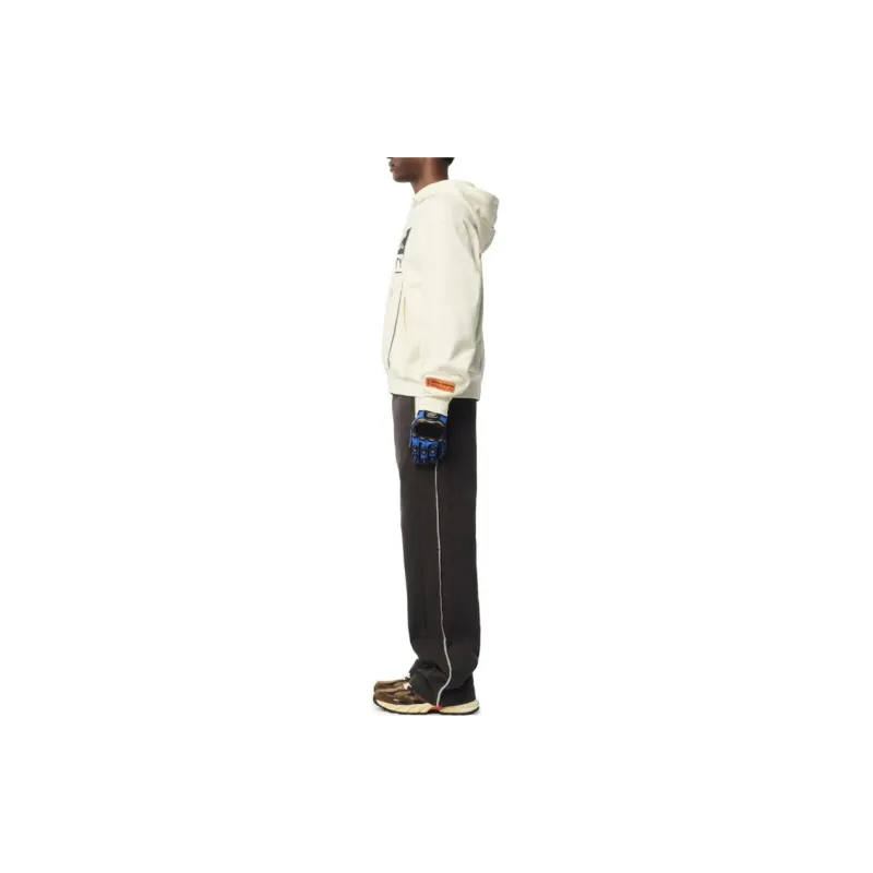 HERON PRESTON H.P.C Security Tape Cotton Hoodie-1