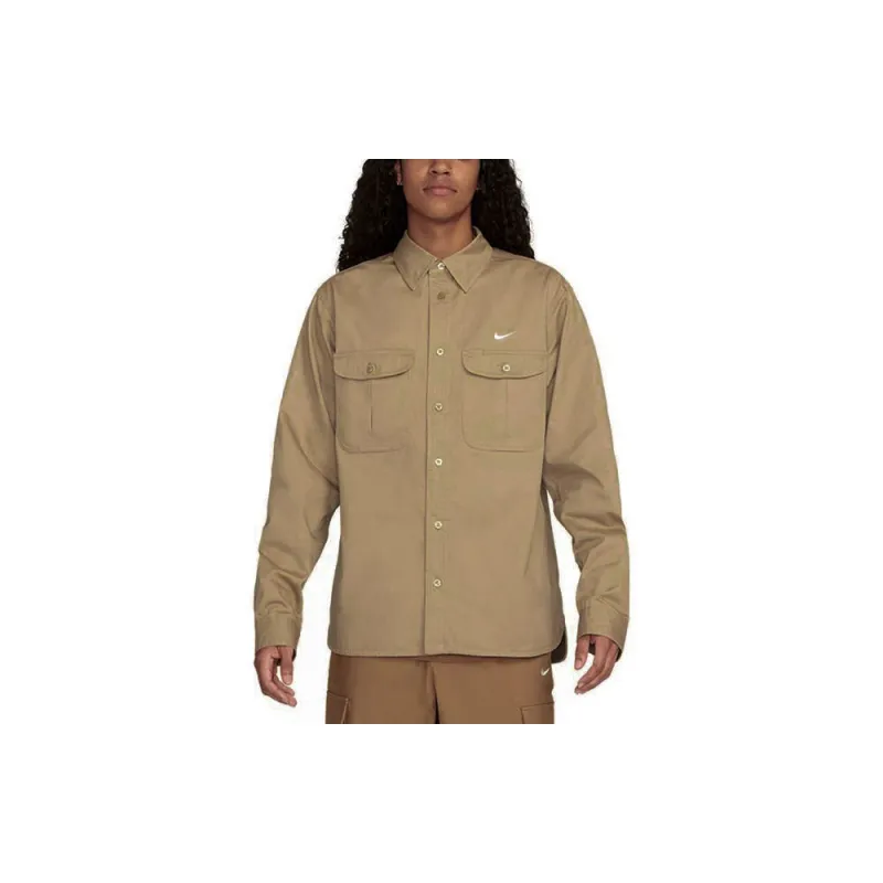 Nike Polo Shirts Men Khaki-2