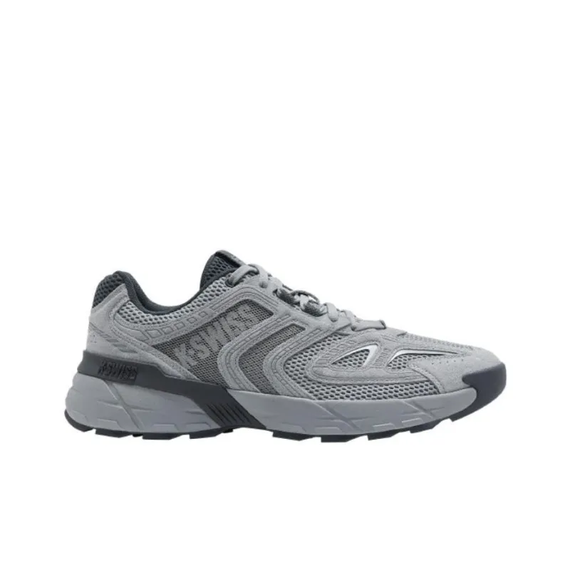 KSWISS Abrasion Resistant Low Top Running Shoes Men's Gray-1
