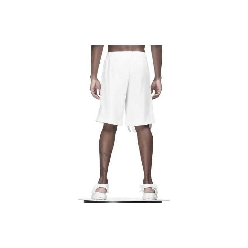 NORVINCY Urban Techwear Elastic String 3D Effect Patch Pocket Cargo Shorts Unisex-8