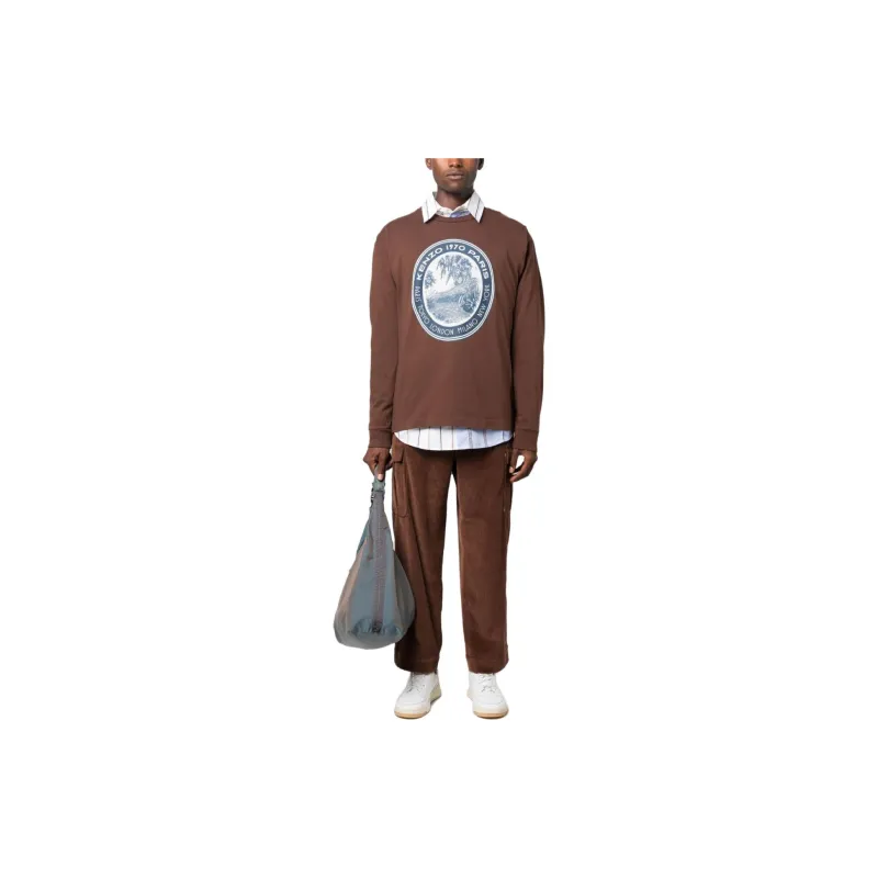 KENZO T Shirts Men Brown-1