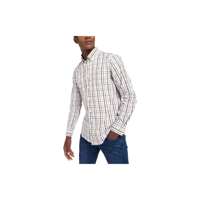 BARBOUR Shirts Men White-1
