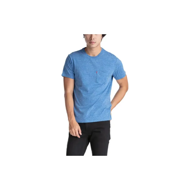 Levis T Shirts Men Blue-2
