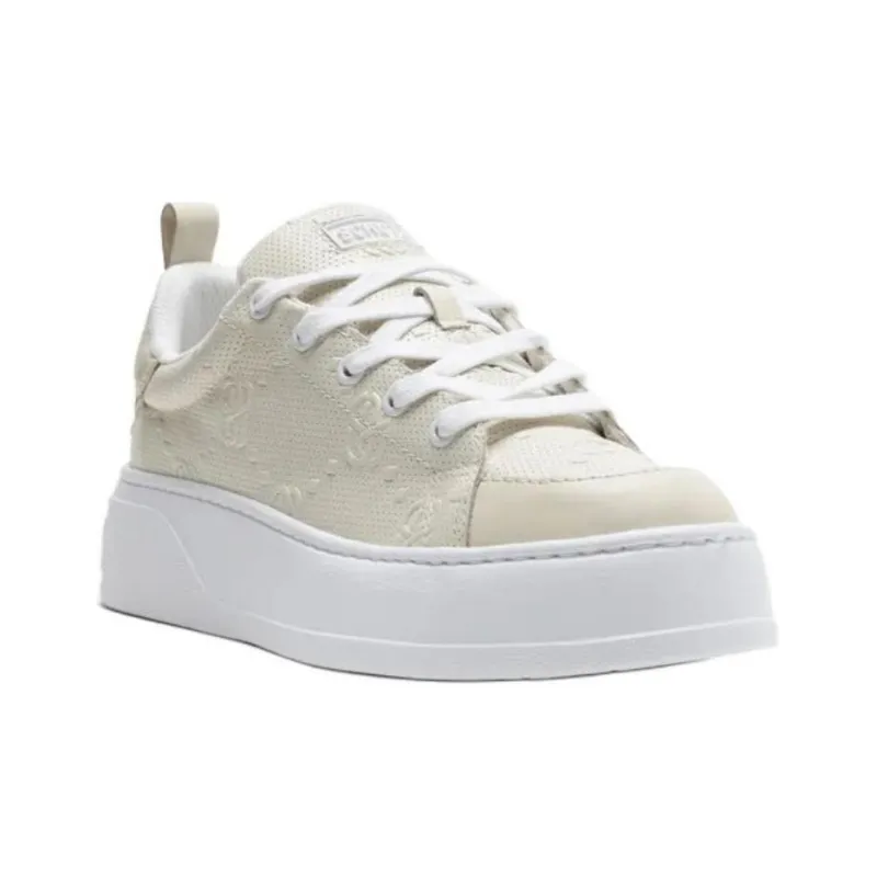 Schutz Low-Top Skateboard Shoes Women's Beige-2