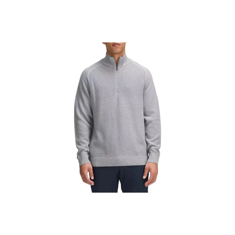 Lululemon Textured Knit Half-Zip Sweater Sweater Men's-4