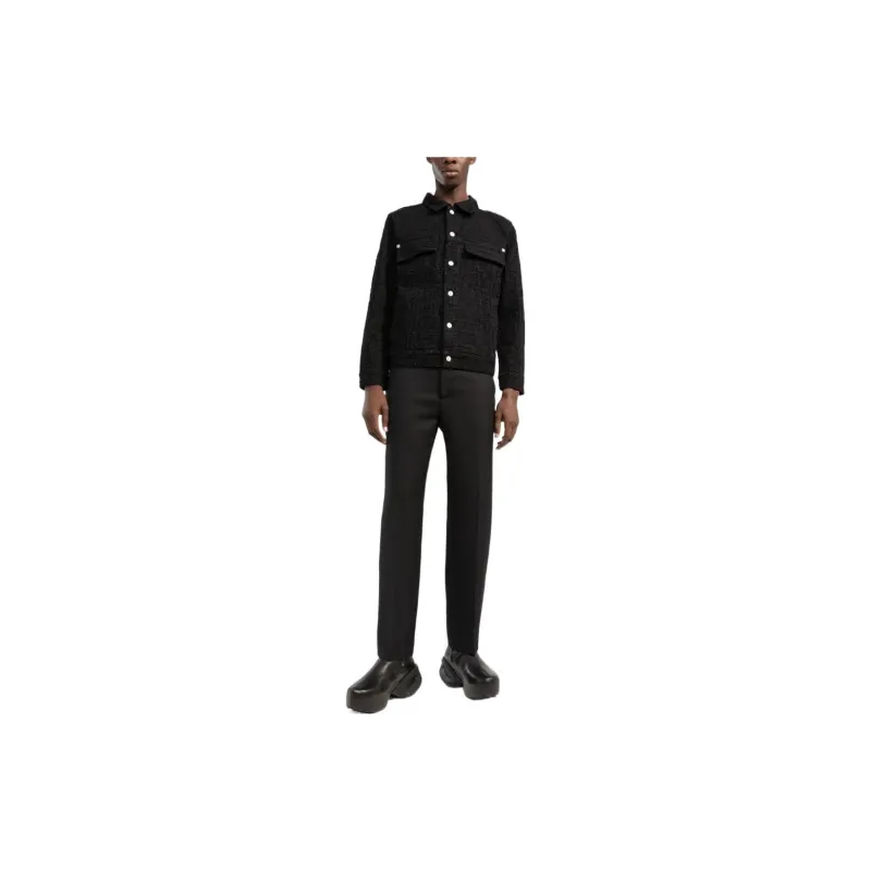 Givenchy Denim Jackets Men Black-2