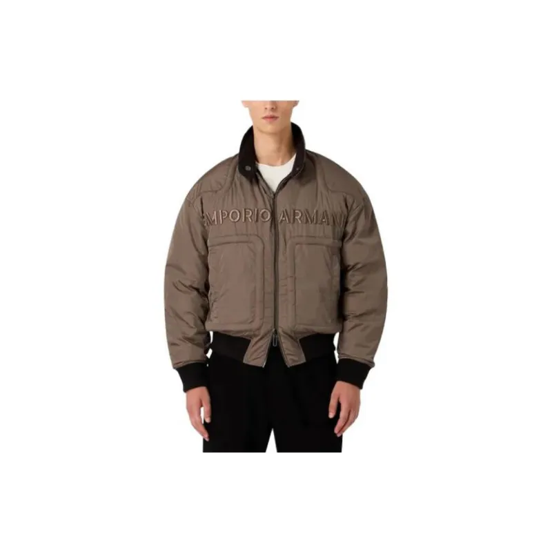 EMPORIO ARMANI FW23 Puffer Jacket Men's Brown-2