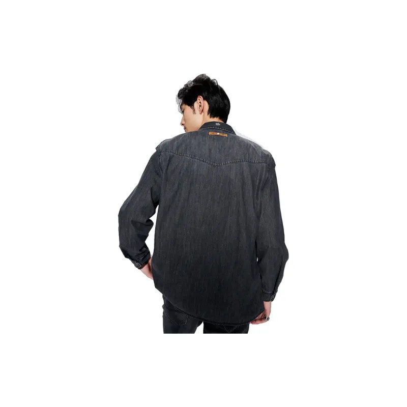 Lee Shirts Men Black Gray Color-5