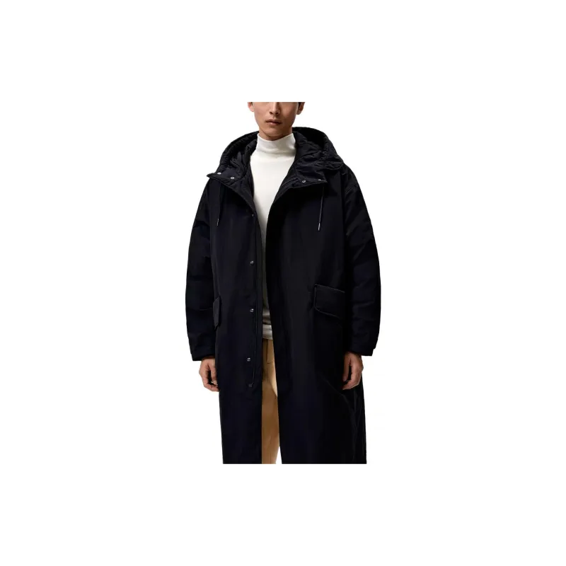 ZARA Trench Coats Men Black-3