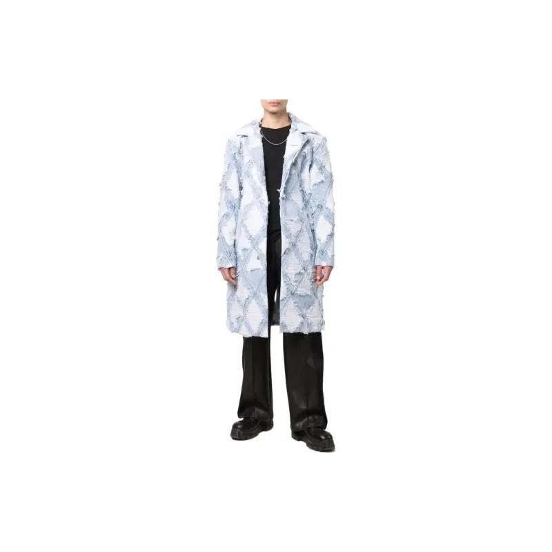 DIESEL Denim Jackets Men Blue-1