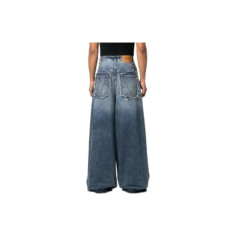 Vetements Distressed Wide leg Jeans-1