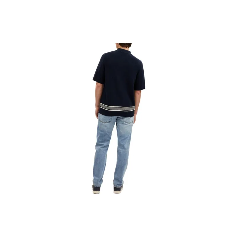 COACH SS24 Polo Shirt Men's Marine Blue-3