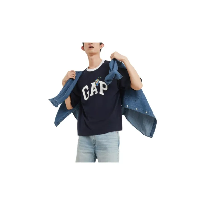 GAP T Shirts Unisex Marine Blue-2