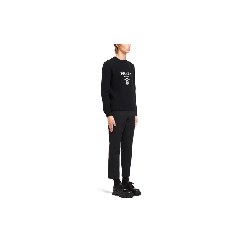 PRADA Logo Intarsia Jumper-3