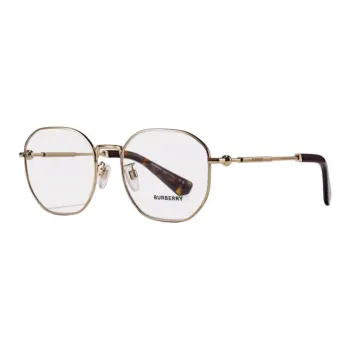 Burberry Metal Irregular Shape Eyeglass Frames Unisex Multicolor