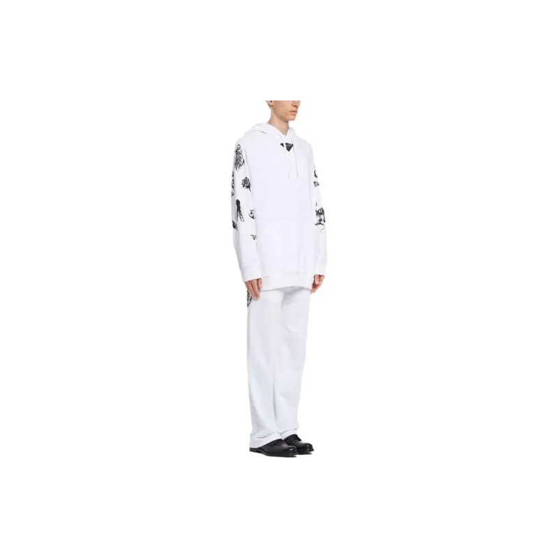 PRADA Sweatshirts Men White-3