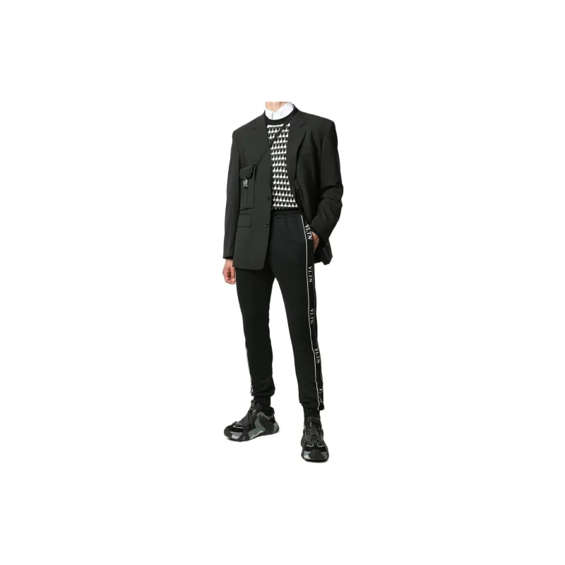 Valentino Knitted Sweatpants Men Black-1