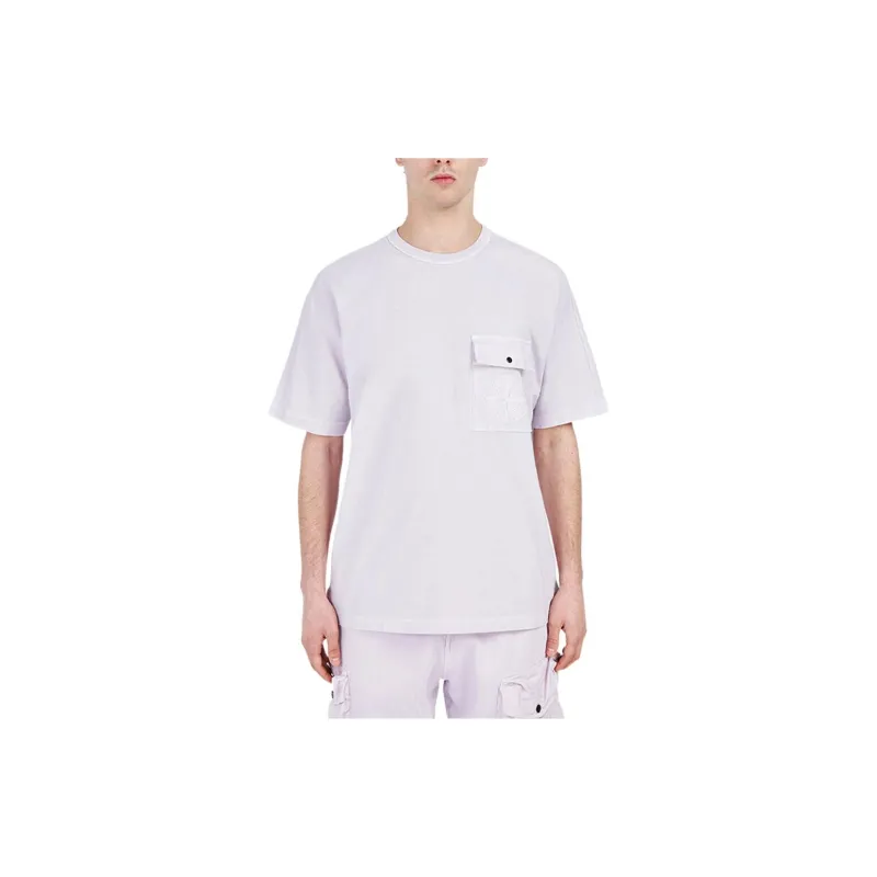 STONE ISLAND T Shirts Men Rose Pink-2