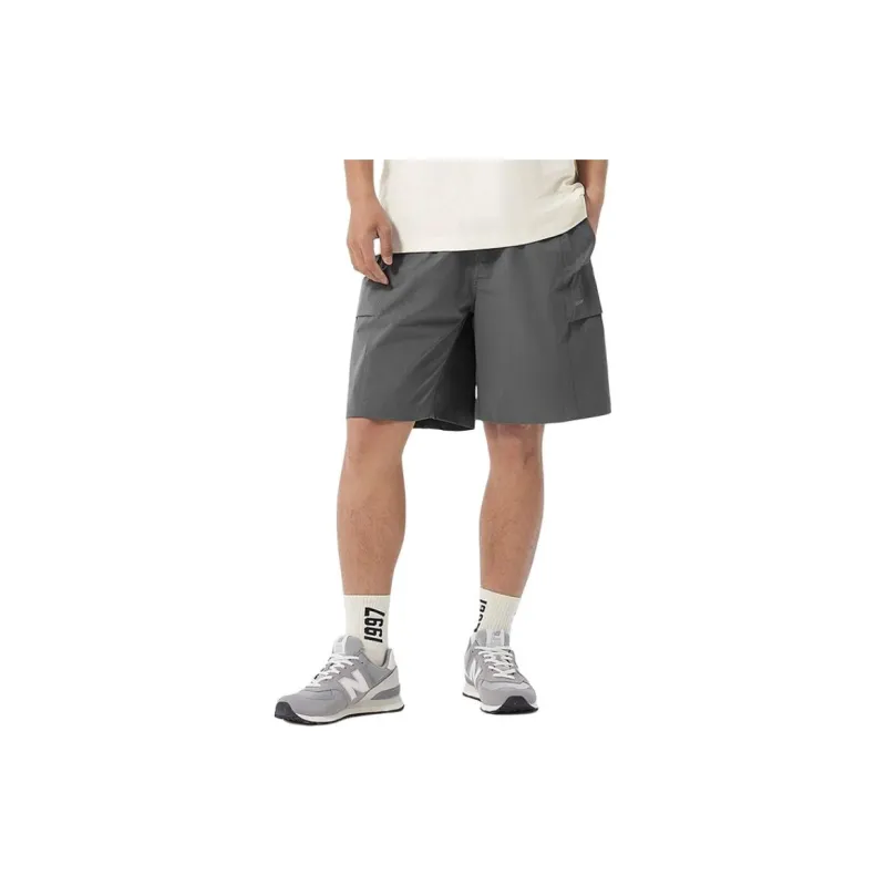 New Balance Centered Living Casual Shorts Men Gray-3