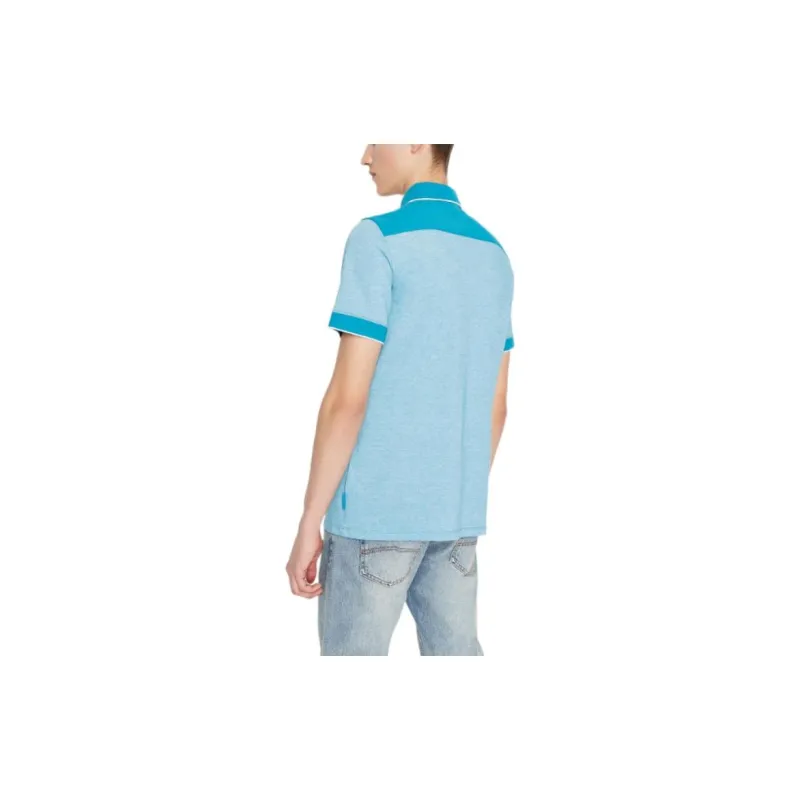 ARMANI EXCHANGE Polo Shirts Men Sky Blue-3