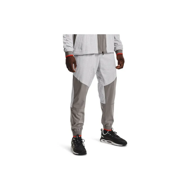 Under Armour Woven Collection SS22 Knitted Sweatpants Men's White-3
