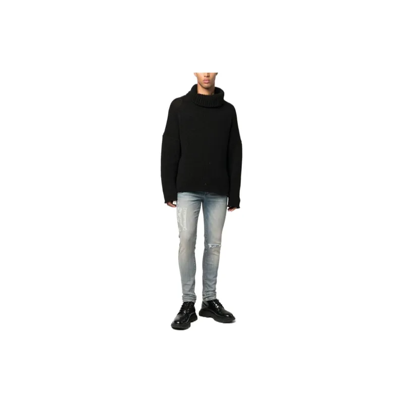 AMIRI Logo embroidered Skinny cut Jeans-1