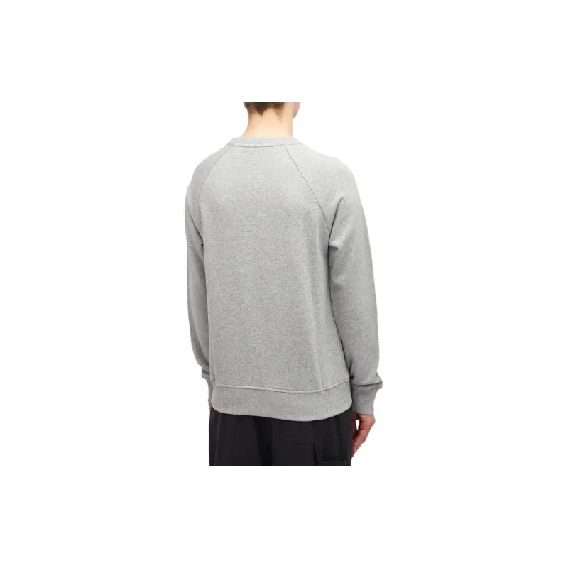 BALMAIN Logo flocked Mélange Sweatshirt-2