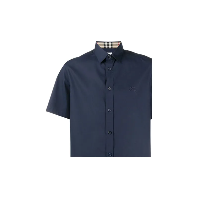 Burberry Shirts Men Dark Blue-3
