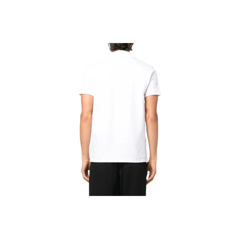 BALMAIN Monogram-pattern Piqué Polo Shirt-2