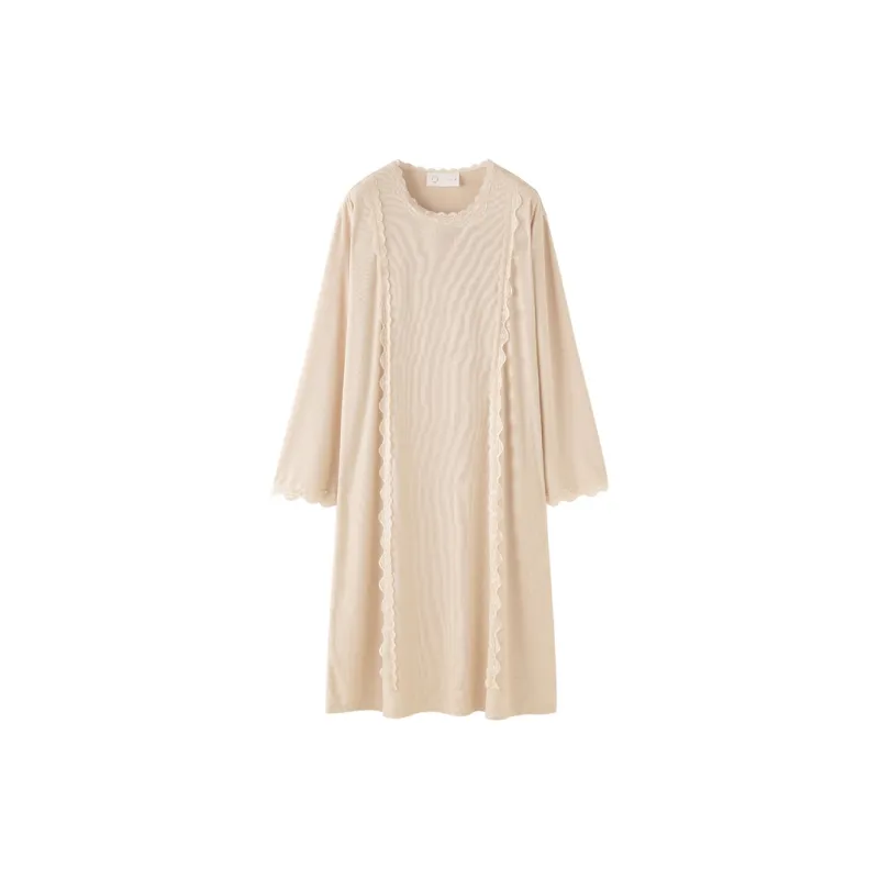 Meonsill Nightgown Women's Apricot-0