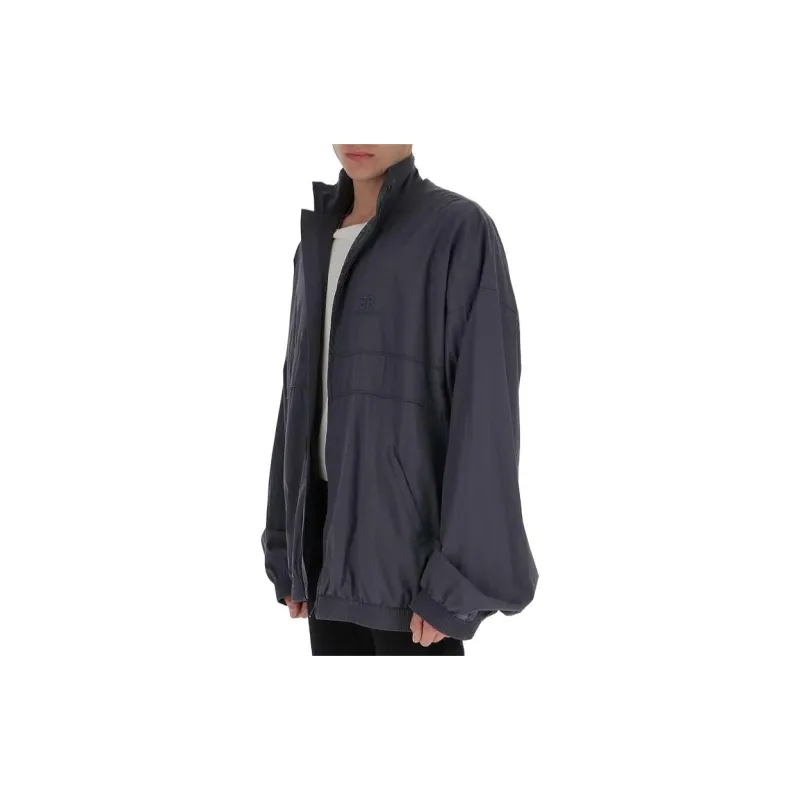 Balenciaga Jackets Coats Loose Fit Style Men's Dark Gray-3