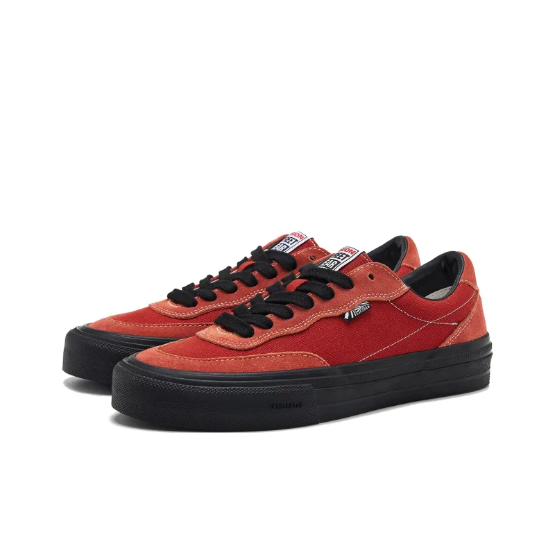 Vision Street Wear Flat Top Low Top Skateboard Shoes Unisex Coral Red-1