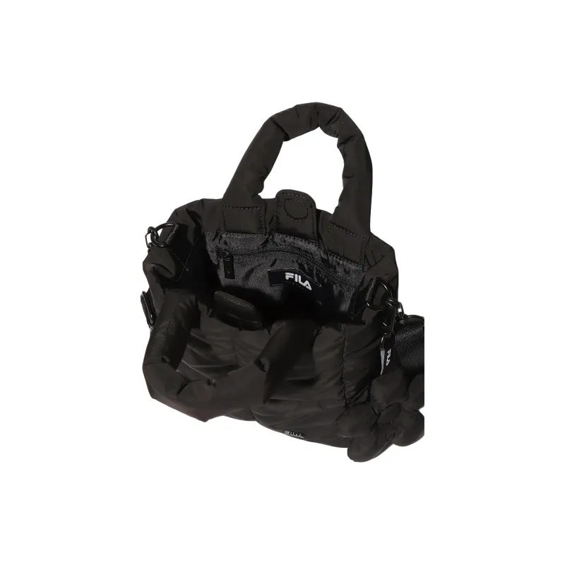 FILA Puffer Polyester Tote Bag Shopping Bag Shoulder Bag Handbag Mini Women's Black-2