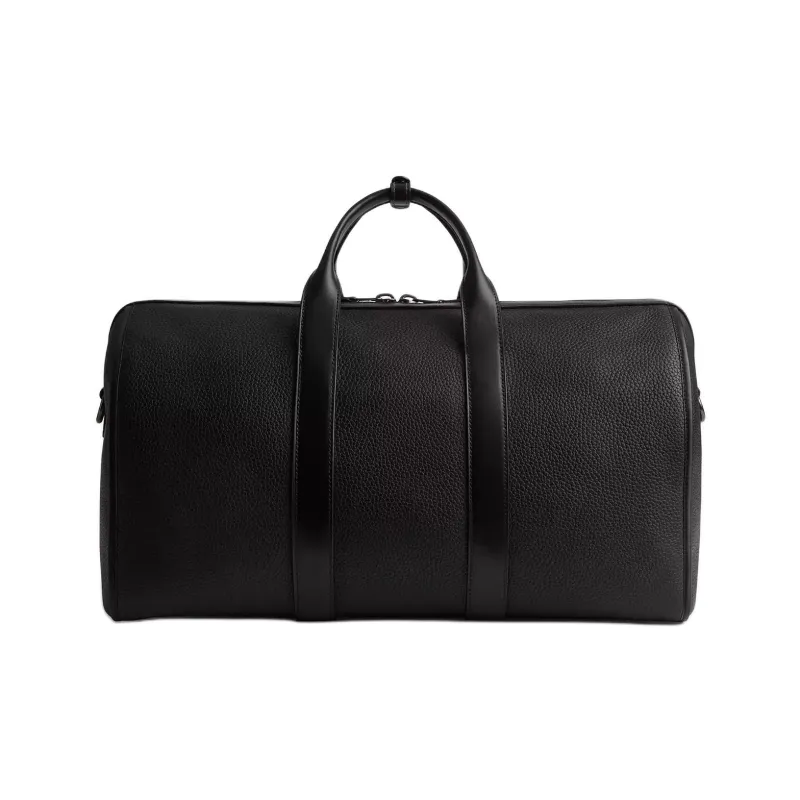 COACH Gotham Eggstone Grain Leather Portable One Shoulder Travel Bag Large Size Men's Black-2