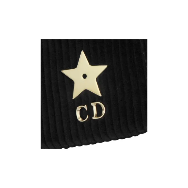 DIOR Cotton Baseball Caps Women's Black-2