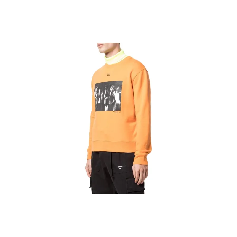 OFF WHITE Sweatshirts Men Orange-3